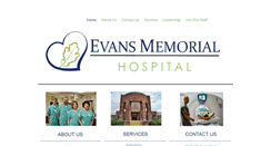 Desktop Screenshot of evansmemorialhospital.org